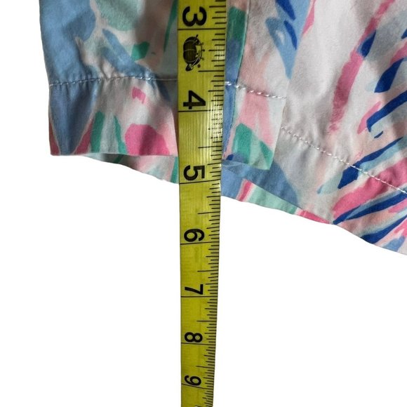 Lilly Pulitzer Multicolor Callahan Leaf Print Midi Shorts Size 4 - Picture 8 of 8
